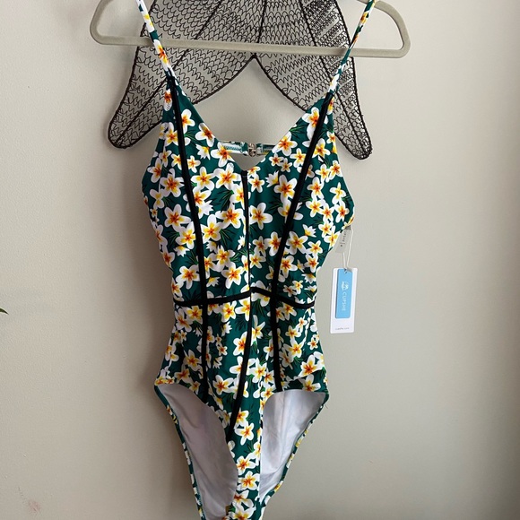 Floral One-Piece Swimsuit - Picture 3 of 6